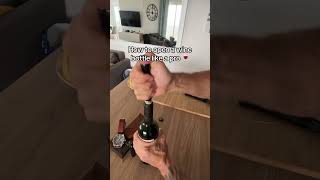 Open a wine bottle like a pro 🍷 [upl. by Ellierim572]