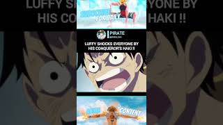 LUFFY USES CONQUERORs HAKI FOR THE 1ST TIME  luffy ace luffyedit haki onepiece funny anime [upl. by Yellhsa]