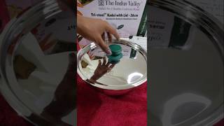 Indus Valley Tri Steel Kadai with LidIndus Valley Cookware Reviewsshorts viralshorts [upl. by Addie]