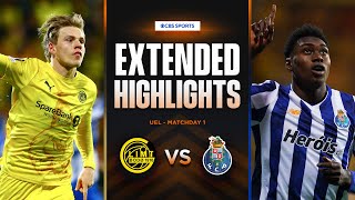 BodøGlimt vs Porto Extended Highlights  UEL League Phase MD 1  CBS Sports Golazo  Europe [upl. by Nosreh]