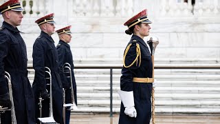 Her March to History The First Female Drum Major at the Tomb of the Unknown Soldier [upl. by Xaviera]