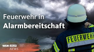 Gewitter und Starkregen Unwetterwarnung für NRW  WDR Aktuelle Stunde [upl. by Bentley]