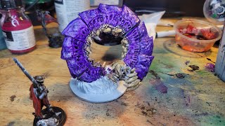 Painting A Purple Worm Day 209 Of Painting A Miniature Every Day [upl. by Idhem]