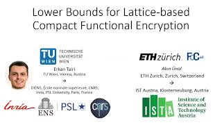 Functional Encryption and Even More Eurocrypt 2024 [upl. by Mharg]