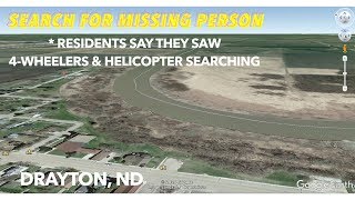 Search For Missing Person In Drayton Monday Afternoon [upl. by Amirak]