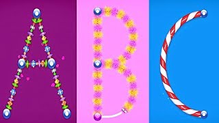 Learn to write Letter from A to Z and sing  How To write Alphabet Game  LetterSchool [upl. by Prosperus600]