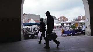 A short walk around the Thursday Market in Le Touquet  ParisPlage [upl. by Bartley]