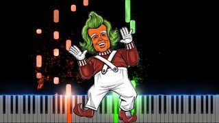 Oompa Loompa Wonka Piano Cover Midi tutorial Sheet app Karaoke [upl. by Prestige]