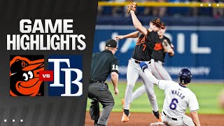 Orioles vs Rays Game Highlights 8924  MLB Highlights [upl. by Fawn]