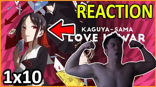 Kaguyasama Love is War  1x10 REACTION  MAX SWOLE REACTS [upl. by Sophey]