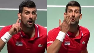 Djokovic Ruthlessly Responded to the Audiences Provocation  Djokovic vs Norrie  Davis Cup Finals [upl. by Enileqcaj99]