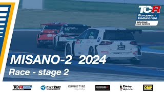 TCR European Endurance  Misano2 2024 Race  Stage 2 [upl. by Eadahc]