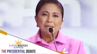 Leni Robredos closing statement  PiliPinas Debates 2022 [upl. by Yeltsew]