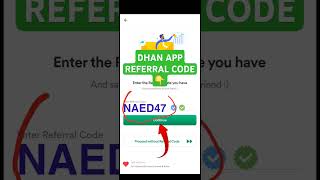 Dhan app referral code  Dhan app me referral code kaise dale  Dhan ka refer code [upl. by Stutman]