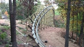 Outlaw Run construction tour HD Silver Dollar City [upl. by Clements]