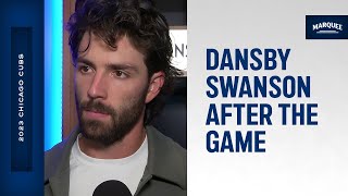 Dansby Swanson on accountability after Cubs loss [upl. by Lundeen941]