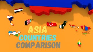 Asia Countries Size Comparison [upl. by Bergen159]