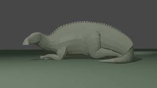 Resting Edmontosaurus  Blender Animation [upl. by May]