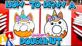 How To Draw A Cute Unicorn Doughnut [upl. by Giah]