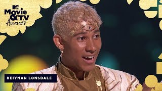 Keiynan Lonsdale Accepts the Award for Best Kiss  2018 MTV Movie amp TV Awards [upl. by Sherurd]