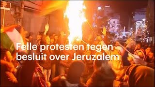 Onrechtvaardig en immoreel woedende protesten na besluit over Jeruzalem  RTL NIEUWS [upl. by Yolande]