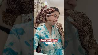 Ek Reason se Mehndi laga k dho li karwachauth 😳 [upl. by Anaitsirhc]