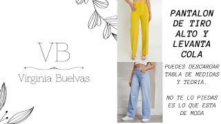 COMO HACER PANTALON DE MODA CON PRETINA ALTA Y LEVANTA COLA HIGH WAIST PANT [upl. by Gnolb]