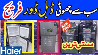 Haier small double door refrigerator Price 2024  Smallest fridge Price  Haier small size fridge [upl. by Arocet]