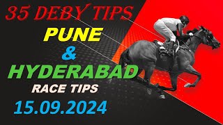 Pune And Hyderabad Race Tips 15092024 [upl. by Puttergill]