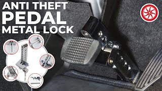 Anti Theft Pedal Metal Lock  PakWheels Auto Parts amp Accessories [upl. by Ilanos]