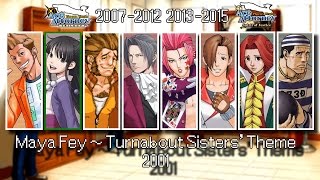 Outdated Ace Attorney All Defendant Themes 2016 [upl. by Ricardama120]