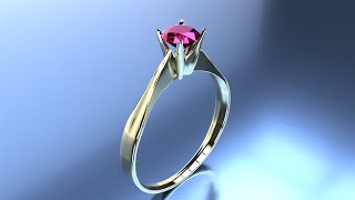 Jewelry Rendering with FluidRay [upl. by Yelrebma]