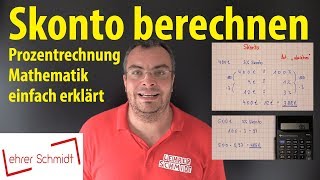 Skonto berechnen  einfach und schnell erklärt  Lehrerschmidt  einfach erklärt [upl. by Hu]