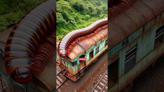 Nature Exploration  Travel Discovered  Millipede on Train shorts trending wow [upl. by Ayak]