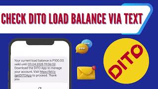 How to Check DITO SIM card Balance via Text  Dito Balance Inquiry without Dito app [upl. by Toshiko]