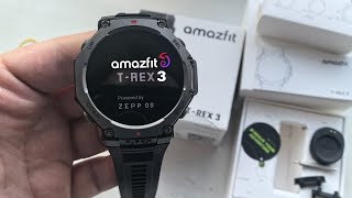 Amazfit TRex 3 Rugged Military Over 3 Weeks of Battery Life SmartWatch [upl. by Fritzsche]