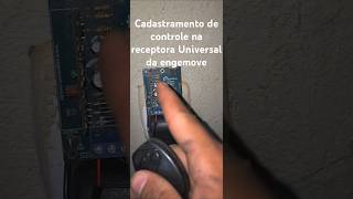 Receptor universal da engemove cadastramento de controle [upl. by Wichman]