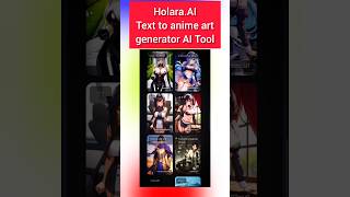 Text to Anime Art Generator AI Tool holaraai ai tech [upl. by Sasha]