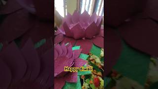 Diwali Lakshmi pooja Lotus makingytshorts trendingshorts diwalispecial [upl. by Lorien841]