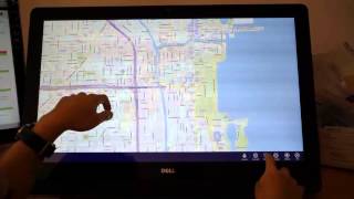 Windows 8 DELL XPS One 2710 Touch Demonstration [upl. by Gimpel]