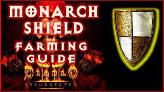 Monarch Shield Farming Guide Diablo 2 Resurrected D2R [upl. by Synned]