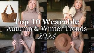 10 WEARABLE TRENDS FOR AUTUMN WINTER 2024  OUTFIT IDEAS 🤎 [upl. by Rabi]