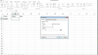 Creating Excel Dropdowns using Data Validation and Indirect Function [upl. by Valida217]