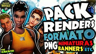 PACK RENDERS FORMATO PNGFORTNITE BATTLE ROYALE [upl. by Opalina]