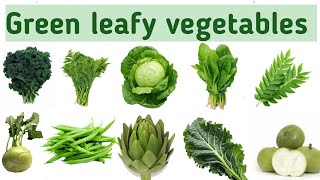 Green leafy vegetables Name vegetables in English Vegetables Name with picture and sound [upl. by Etnuhs936]