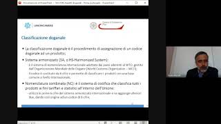 Webinar  Aspetti doganali delle operazioni con lestero  PARTE SECONDA  Francesco Virdis [upl. by Niletak]