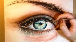 How to Paint a Realistic Eye  Watercolor Portrait Tutorial [upl. by Ruiz424]