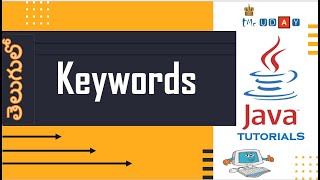 1102 keywords in java TELUGU tutorial [upl. by O'Hara]