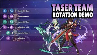 Taser Team Rotation Demo  Genshin Impact [upl. by Hsara]