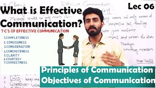 06 Effective Communication  7Cs of Communication  BBA MBA Bcom [upl. by Annet]